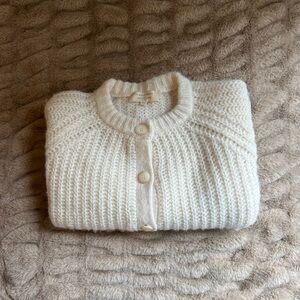 COPY - Sezane White Knit Sweater